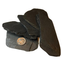 Load image into Gallery viewer, Five Small Natural Slate Rocks Fish Tank Aquarium Decor For Reptiles, Spiders, Turtles.
