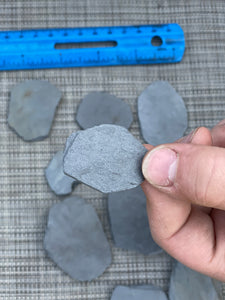 Ten small Slate Steppingstones For Fairy Gardens Or Crafts.