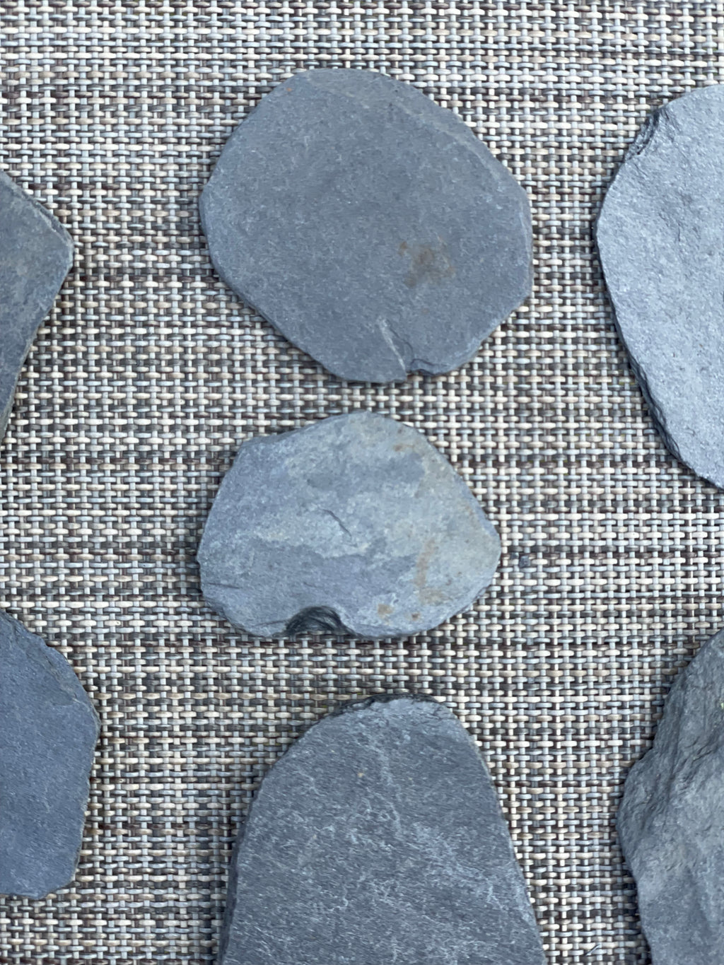 Ten small Slate Steppingstones For Fairy Gardens Or Crafts.