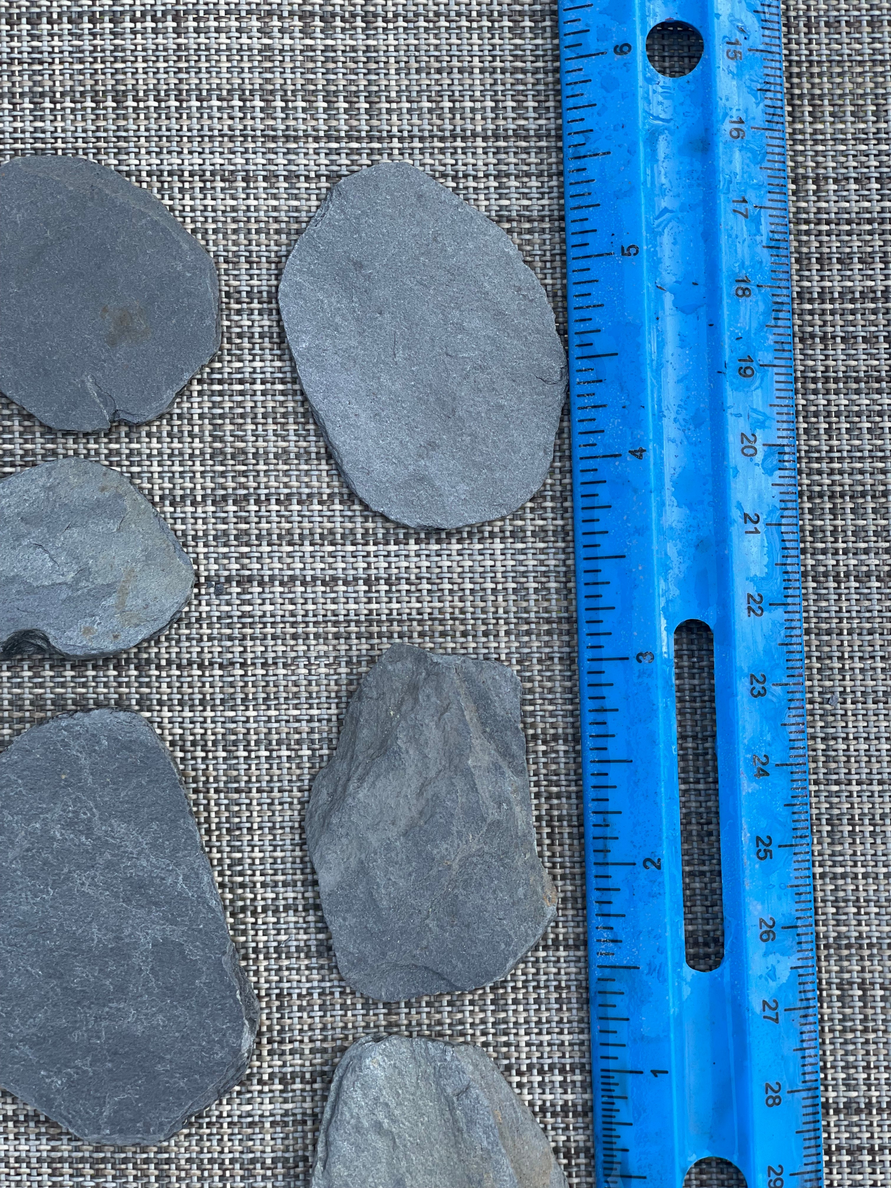 Ten small Slate Steppingstones For Fairy Gardens Or Crafts.