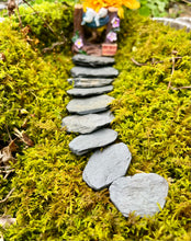 Load image into Gallery viewer, Ten small Slate Steppingstones For Fairy Gardens Or Crafts.
