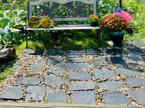 10 Natural Slate Steppingstones