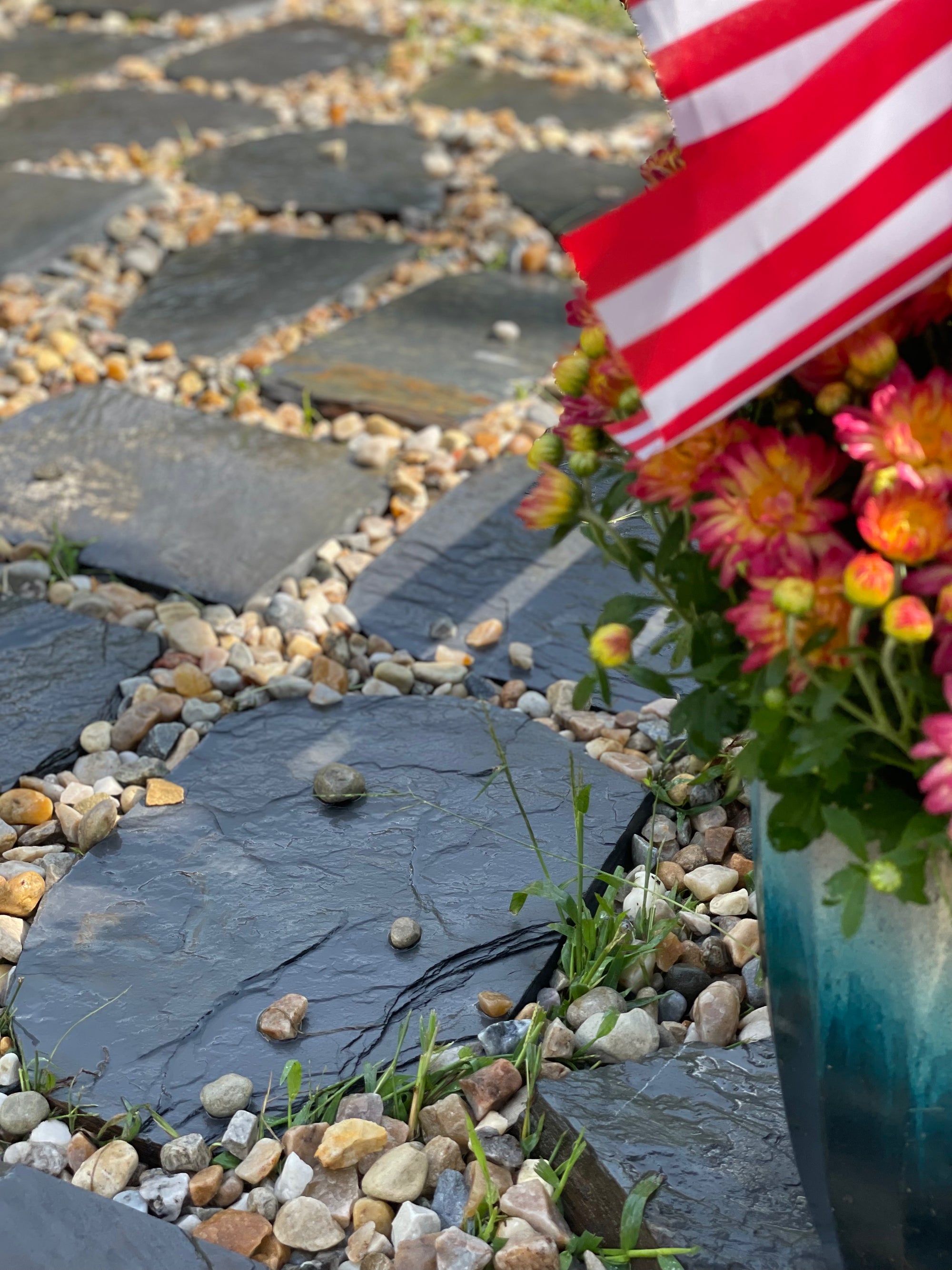 10 Natural Slate Steppingstones