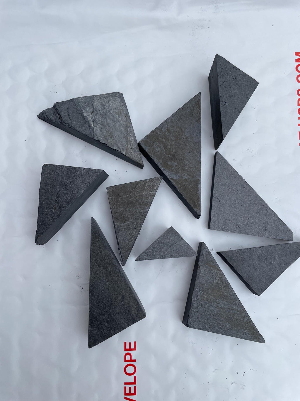10 Small Slate Triangles — Fairy Garden