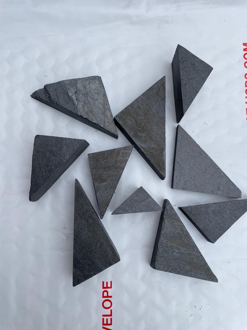 10 Small Slate Triangles — Fairy Garden