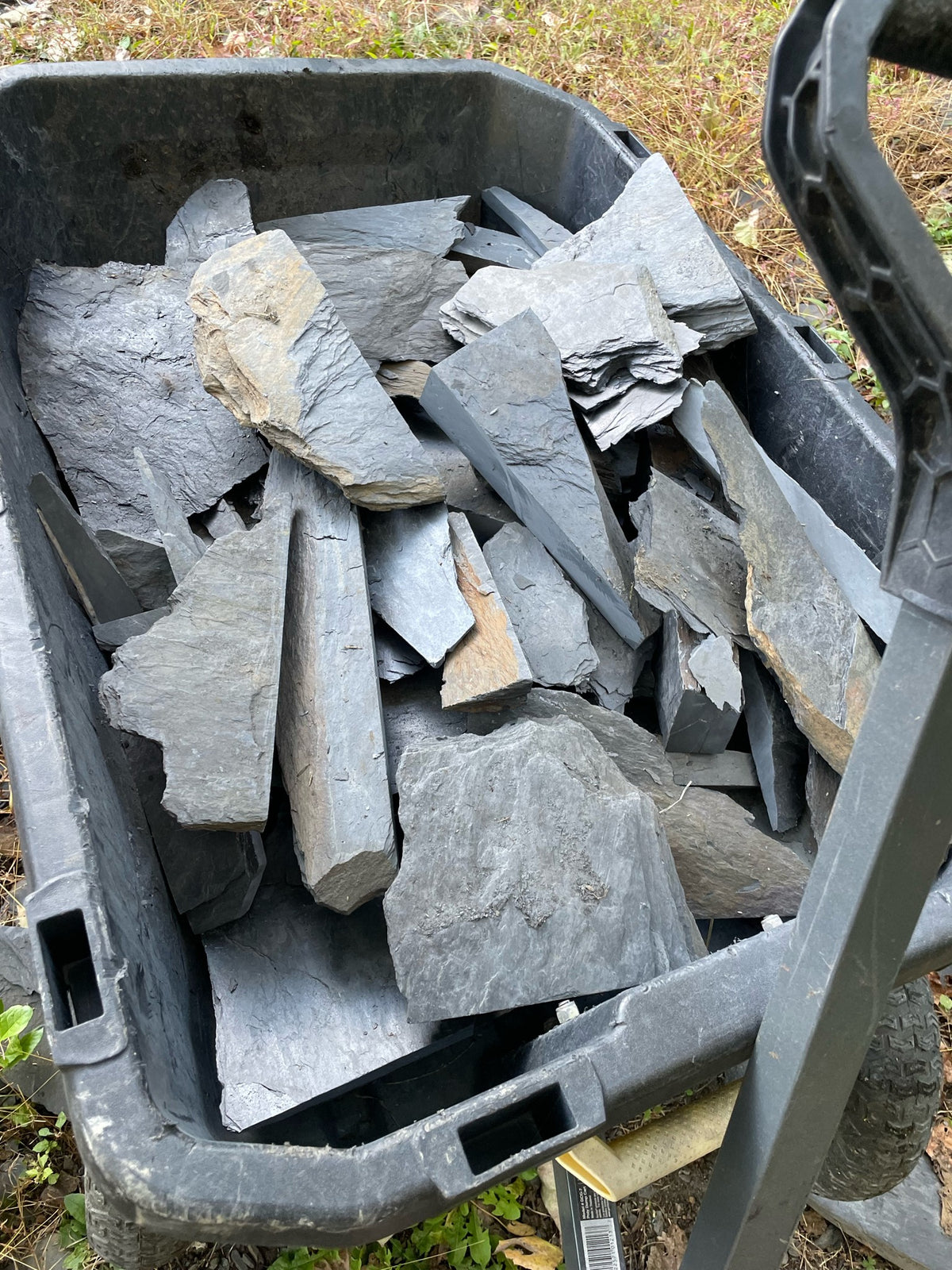 Hand-gathered Maryland slate scrap from our quarry rubble piles
