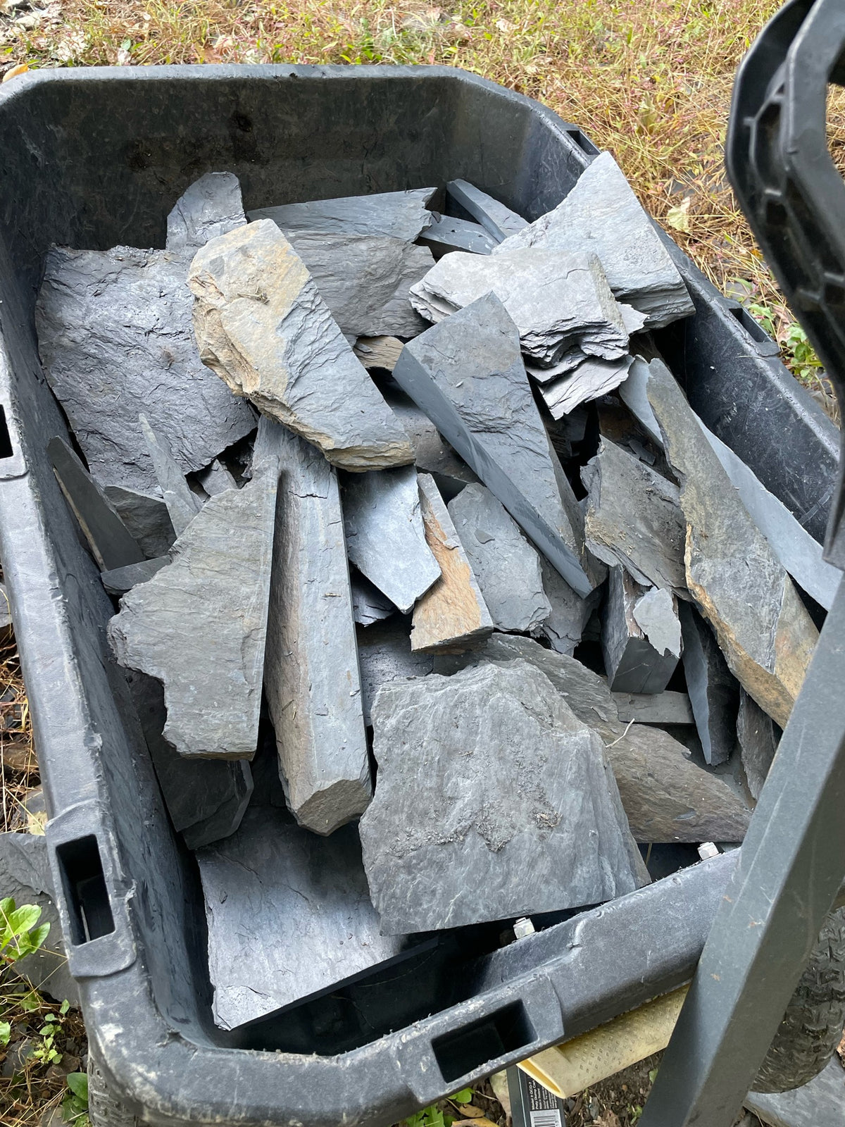 Hand-gathered Maryland slate scrap from our quarry rubble piles