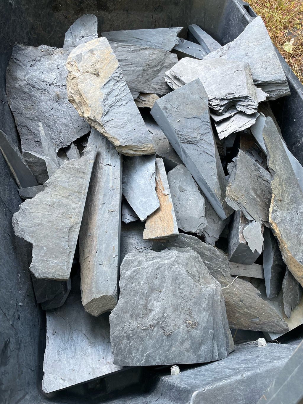 Hand-gathered Maryland slate scrap from our quarry rubble piles