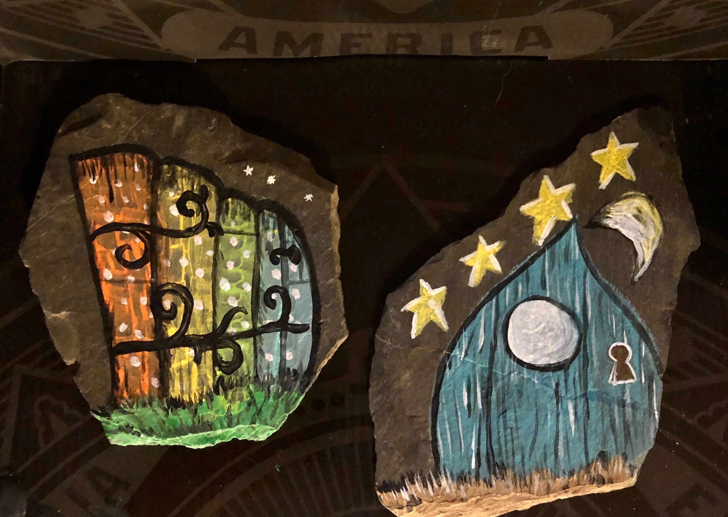 Price Reduced: Natural Slate Stone for crafts, fairy doors, gnome doors, kids crafts, natural materials.
