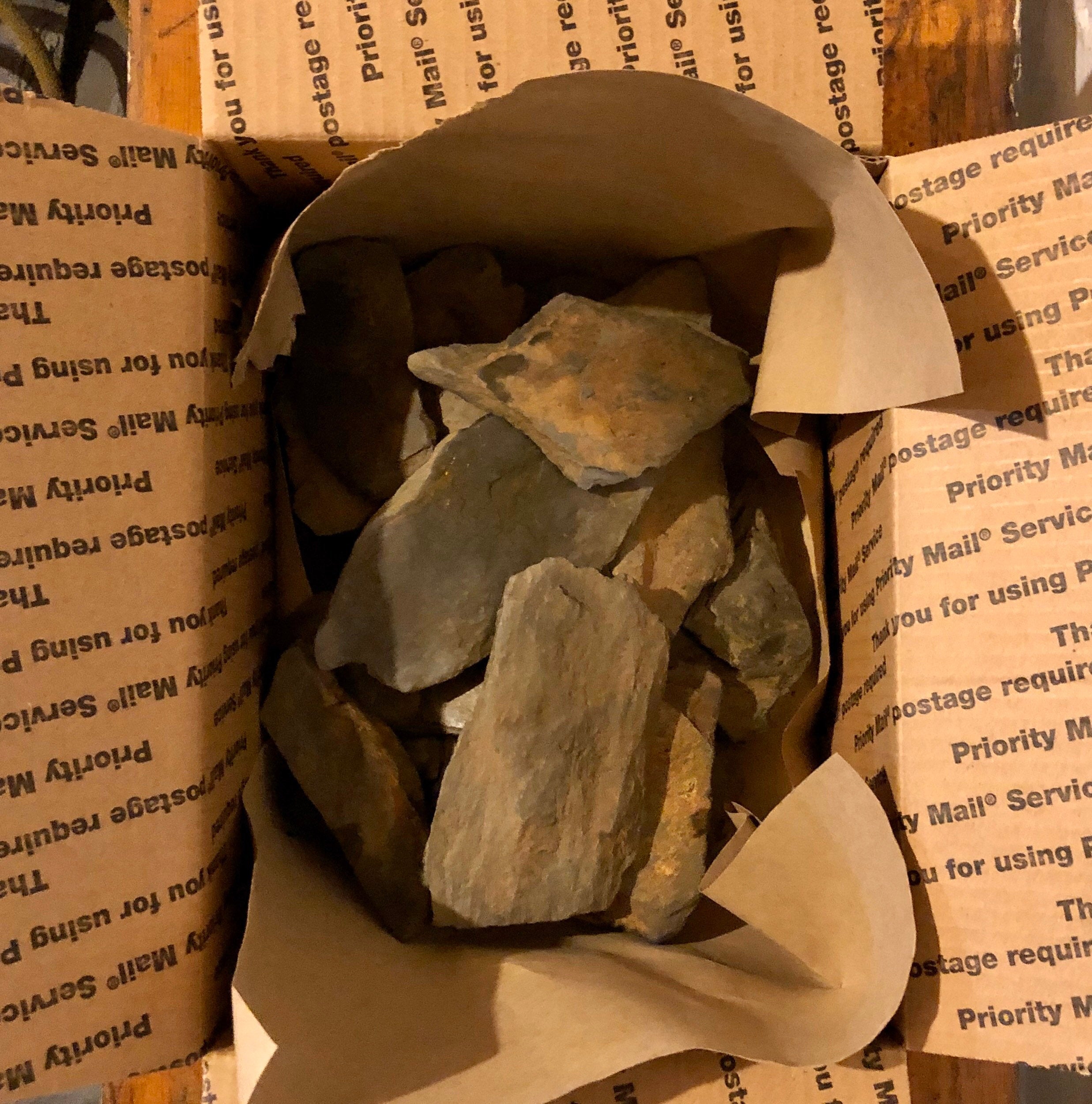 5lbs. NATURAL SLATE Stone Rock Gravel for AQUARIUM