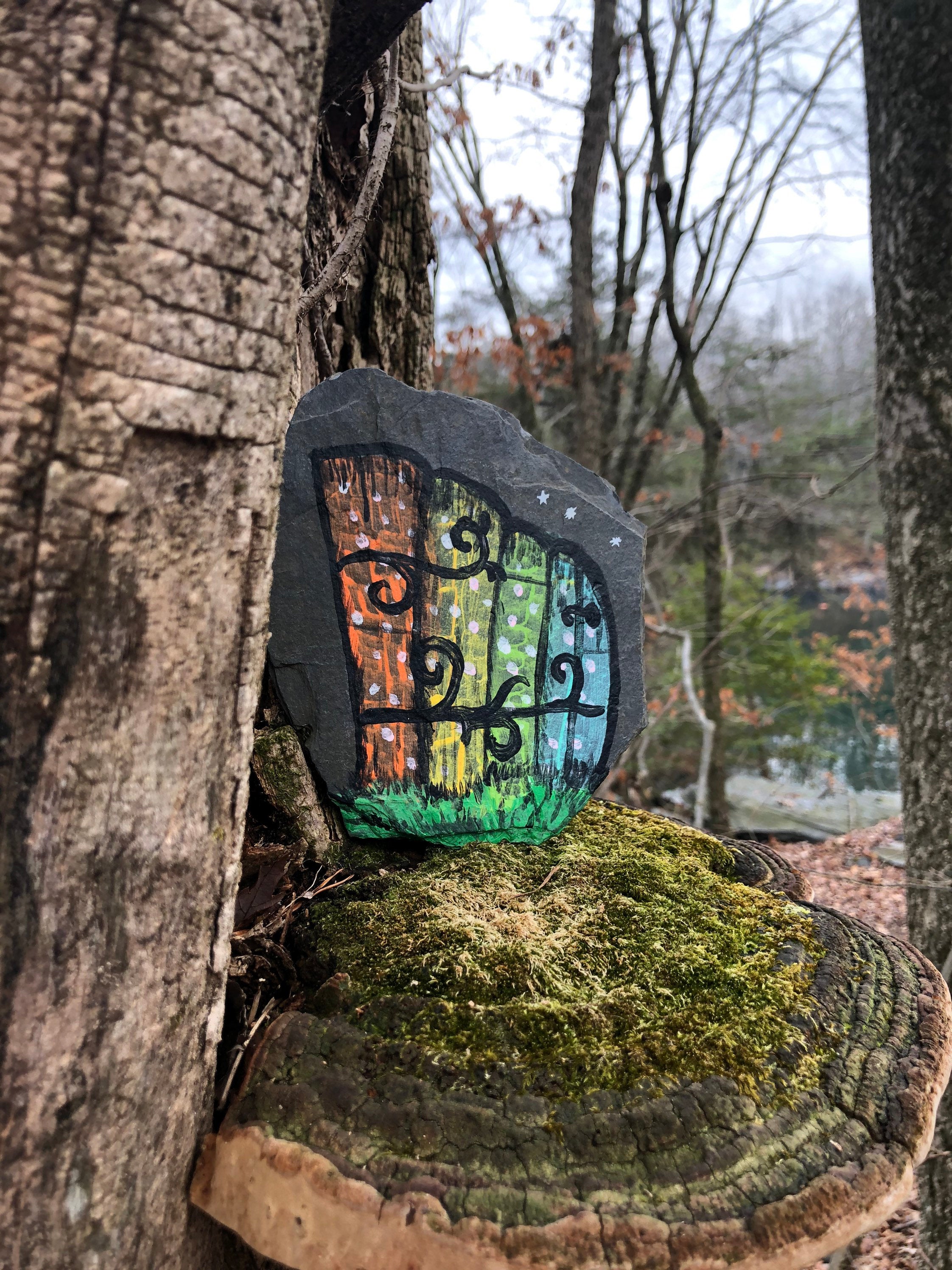 Price Reduced: Natural Slate Stone for crafts, fairy doors, gnome doors, kids crafts, natural materials.