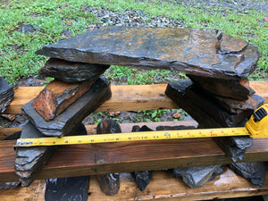 Large Natural Slate Cave withe slate stackers
