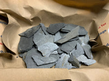 Load image into Gallery viewer, Slate Chips for mosaic or crafts. 1 lbs natural stone grey.
