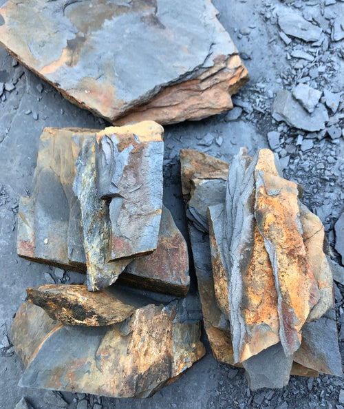 5 Pounds Rust Colored Slate Stone