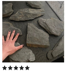Hand sizes natural slate stone