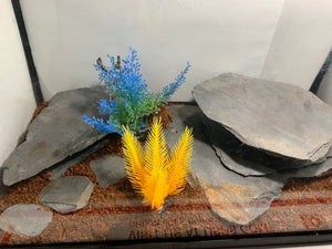 Natural Slate stone in aquarium