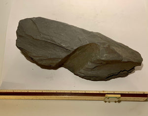 Historic piece! Only one!! Slate stone with drill bit impressions from the Welsh Quarrymen in the 1700-1800’s. Unique collectible.