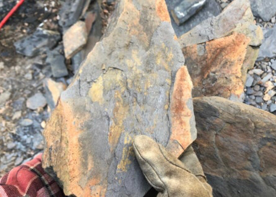 Large box. 10lbs. Rust colored slate stone for mosaic or crafts. FREE SHIPPING!!